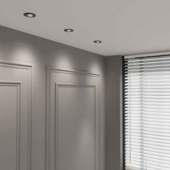 Встраиваемый точечный светильник Elektrostandard 25008/01 GU10 чёрный