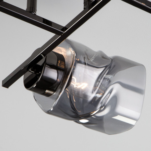 Люстра на штанге Eurosvet Hilari 30165/4 черный жемчуг