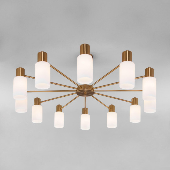 Люстра на штанге Eurosvet Vegga 70160/12 латунь