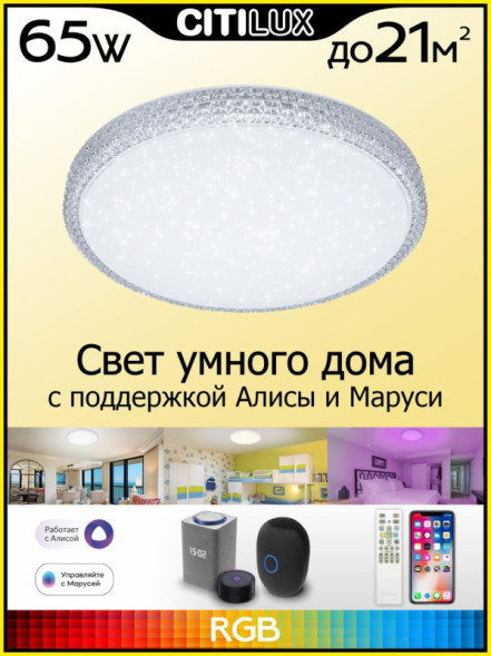 Потолочный светильник Citilux Альпина CL718A60G