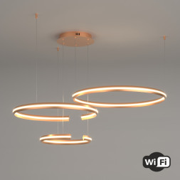 Подвесная люстра Eurosvet Smart Gap 90280/3 золото Smart