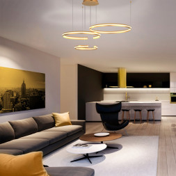 Подвесная люстра Eurosvet Smart Gap 90280/3 золото Smart