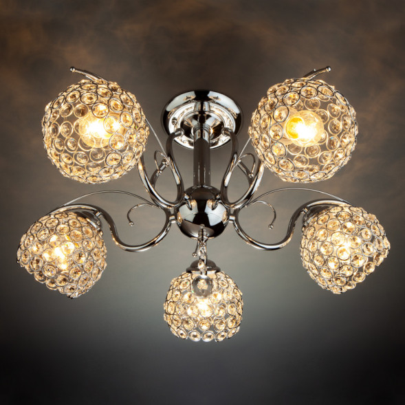 Люстра на штанге Eurosvet Mirage 7777/5 хром