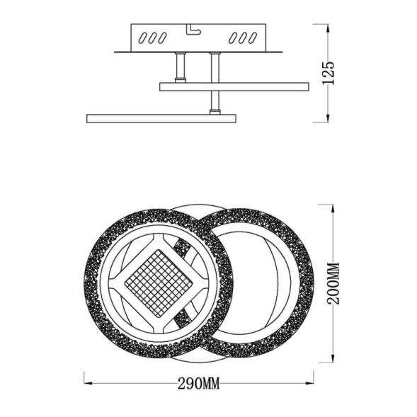 Потолочная люстра Escada Mira 10214/2LED