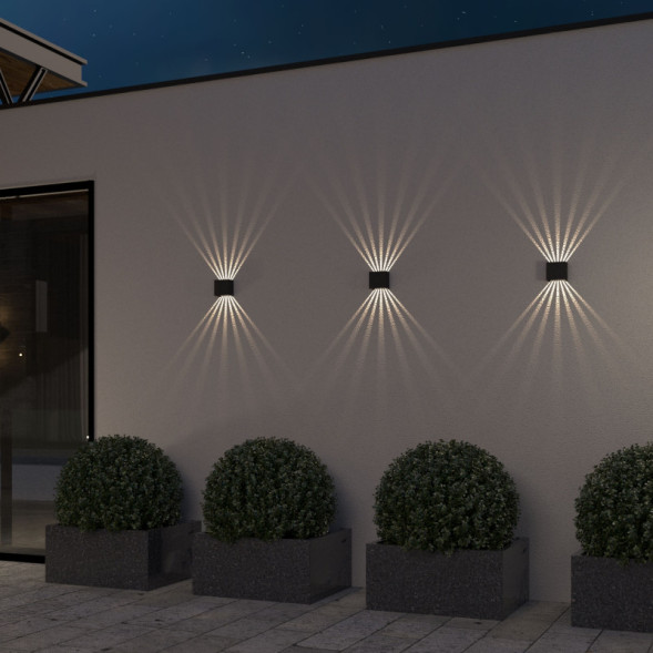 Уличный настенный светильник Elektrostandard Sole черный (35149/D)