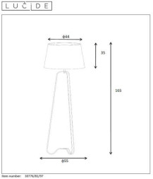 Торшер LUCIDE CAPUCINO 30776/81/97