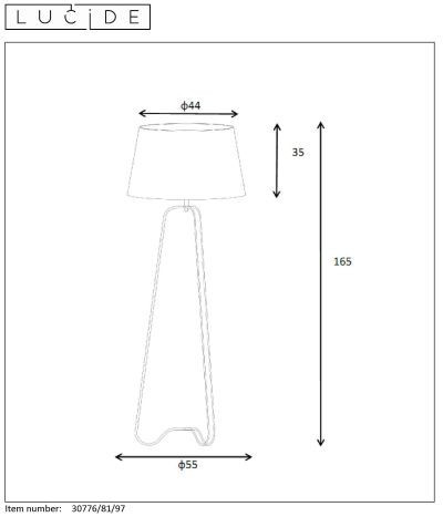 Торшер LUCIDE CAPUCINO 30776/81/97