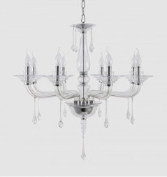 Подвесная люстра Crystal Lux Monica MONICA SP8 CHROME/TRANSPARENT
