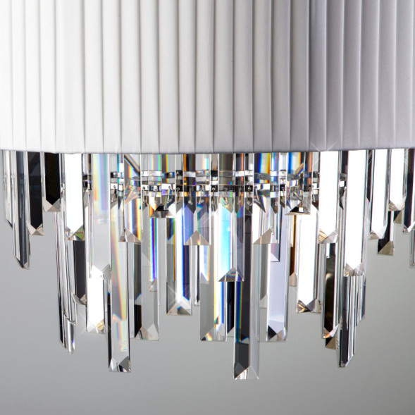 Каскадная люстра Eurosvet Amantea 10122/6 хром/прозрачный хрусталь Strotskis Smart (