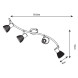 Спот ARTE Lamp PARRY A5062PL-4AB