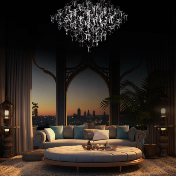 Подвесной светильник LOFT IT 10259/1000 Silver Asfour