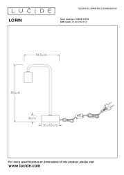 Настольная лампа LUCIDE Lorin 45565/01/30