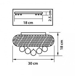 Потолочная люстра Lightstar Monile 704032