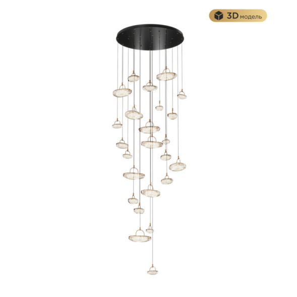 Каскадная люстра MODELUX MS.2326.25 BK