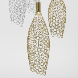 Каскадная люстра Eurosvet 90352/6 золото/хром Ruche