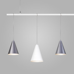 Подвесная люстра Eurosvet CASTLE 50088/5 белый/серебро