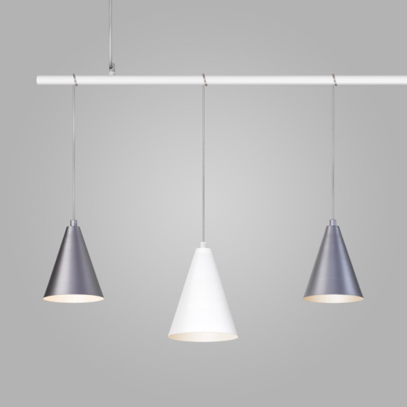 Подвесная люстра Eurosvet CASTLE 50088/5 белый/серебро