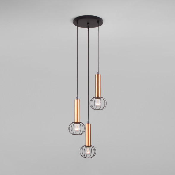 Подвесной светильник Eurosvet PARKER 50178/3 черный/бронза