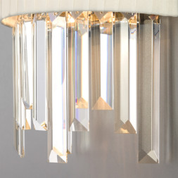 Бра Eurosvet Amantea 10122/2 хром/прозрачный хрусталь Strotskis (10106/