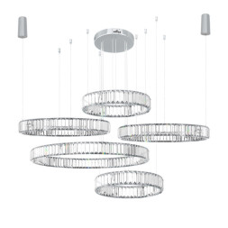 Каскадная люстра LOFT IT Crystal ring 10135/5 Chrome