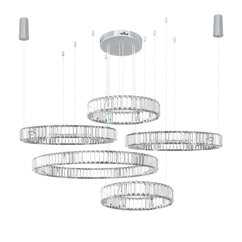 Каскадная люстра LOFT IT Crystal ring 10135/5 Chrome