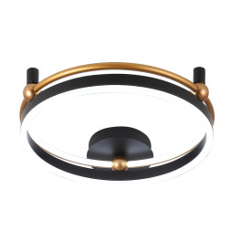 Потолочный светильник Crystal Lux FERNANDO PL48W LED BLACK/GOLD