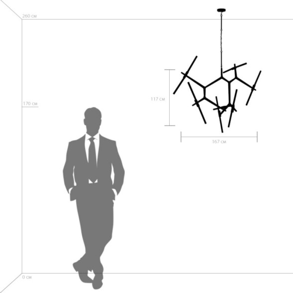 Подвесная люстра Lightstar Struttura 742146