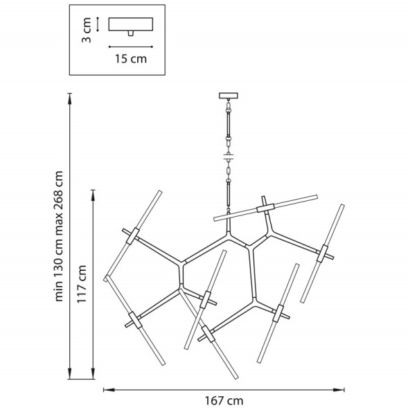 Подвесная люстра Lightstar Struttura 742146