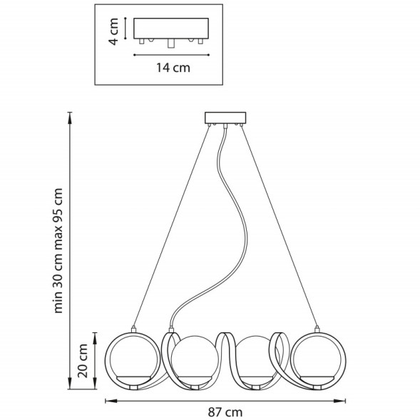 Подвесная люстра Lightstar GLOBO 803167