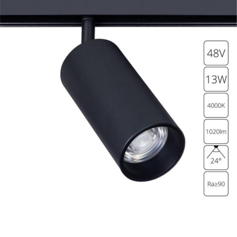 Магнитный трековый светильник ARTE Lamp Linea A4661PL-1BK