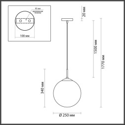 Подвесной светильник LUMION Summer 4543/1