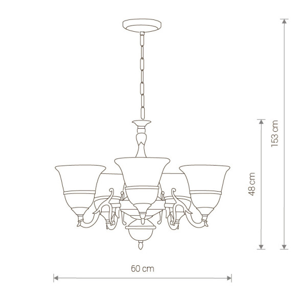 Подвесная люстра Nowodvorski KORYNT 3370