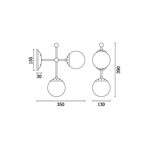 Бра Vele Luce MODENA VL5014W02
