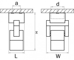 Накладной уличный светильник Lightstar Illumo L1 051040