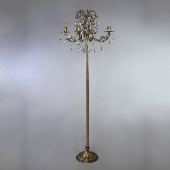 Торшер AMBIENTE by BRIZZI ALICANTE 8888F/4 AB Tear Drop