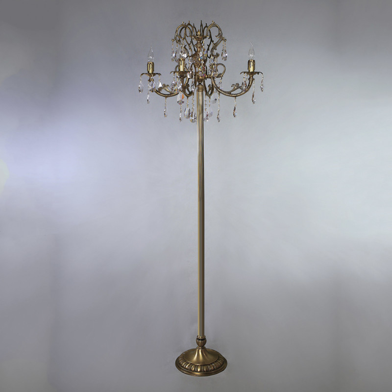 Торшер AMBIENTE by BRIZZI ALICANTE 8888F/4 AB Tear Drop