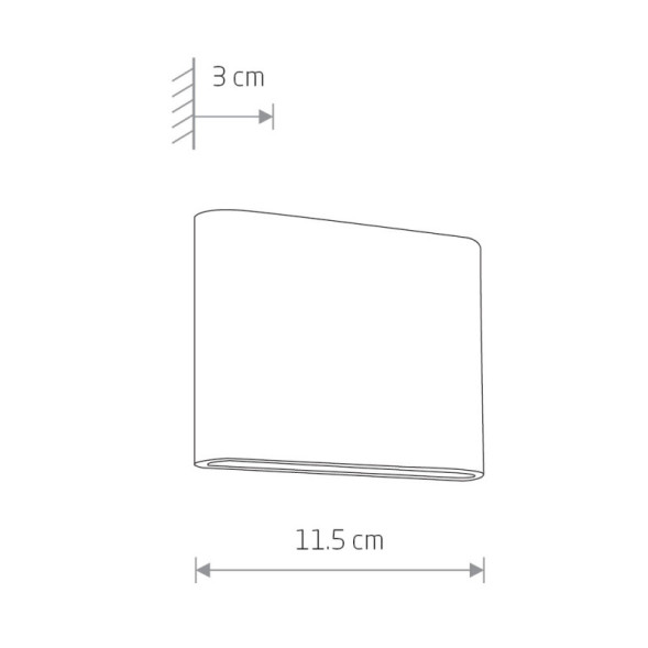 Уличный настенный светильник Nowodvorski SEMI LED 6775