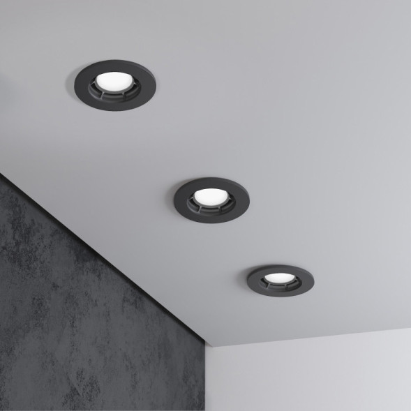 Встраиваемый точечный светильник Elektrostandard 25009/01 GU10 чёрный