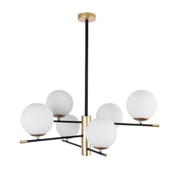 Люстра на штанге ARTE Lamp arkab A2225LM-6BK