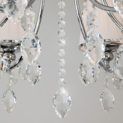 Люстра на штанге Eurosvet Rosalva 10021/8 хром/прозрачный хрусталь Strotskis
