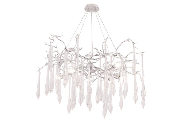 Подвесная люстра Crystal Lux REINA SP8 D1000 SILVER PATINA Reina