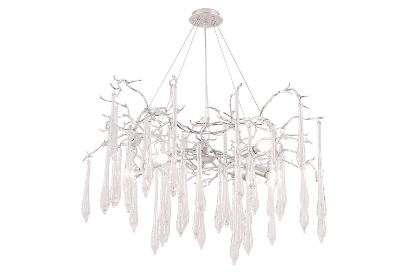 Подвесная люстра Crystal Lux REINA SP8 D1000 SILVER PATINA Reina