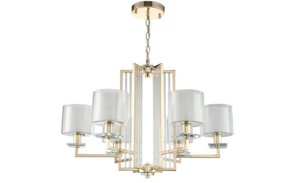 Подвесная люстра Crystal Lux NICOLAS NICOLAS SP-PL6 GOLD/WHITE