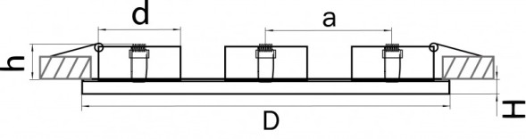 Встраиваемый точечный светильник Lightstar INTERO 111 214337