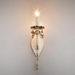 Бра Eurosvet RAVENNA 10104/1 белый с золотом/тонированный хрусталь Stro