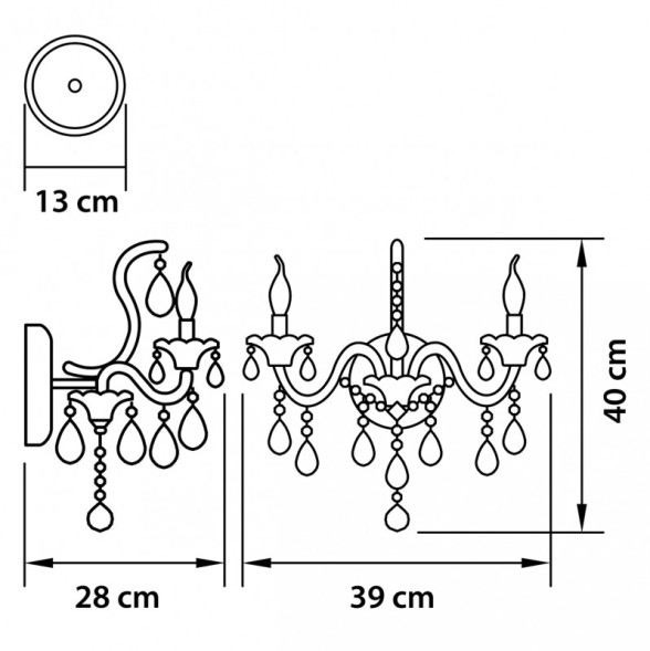 Бра Lightstar Champa nero 879627