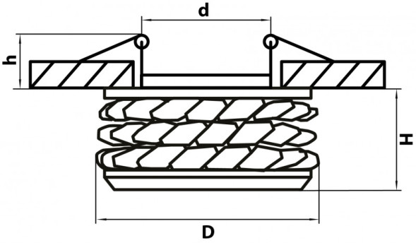 Встраиваемый точечный светильник Lightstar Onora 031804