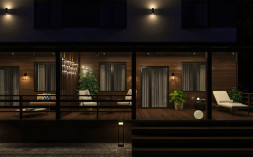 Уличный настенный светильник Maytoni Rando O419WL-02B