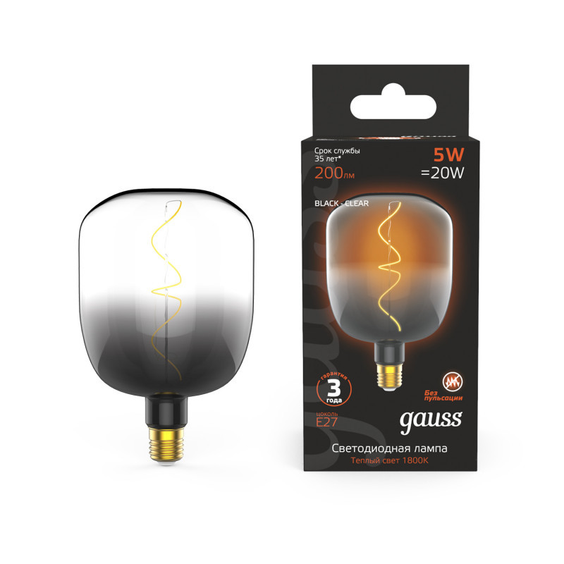 Светодиодная лампа Gauss 1008802105 5W 220V 200lm E27 белый (теплый)