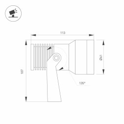 Прожектор Arlight KT-RAY-COLOR 032559